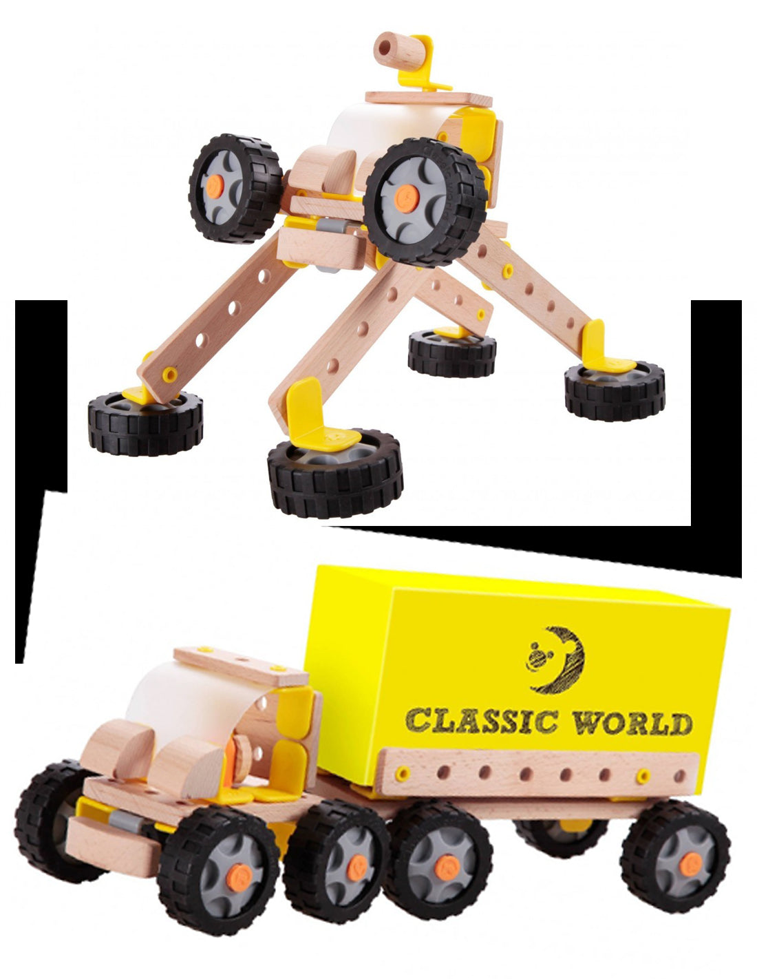 Wooden construction truck - Robot