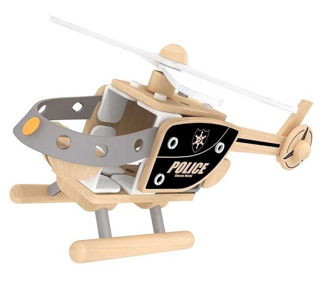 Wooden constructor - police?
 helicopter