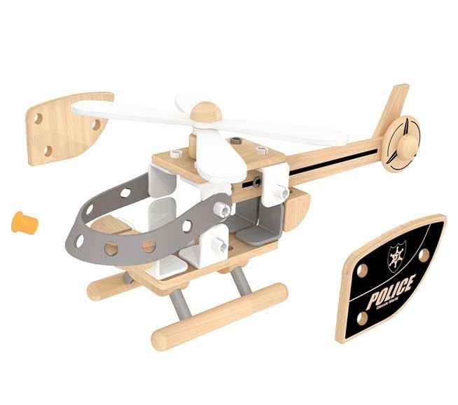 Wooden constructor - police?
 helicopter