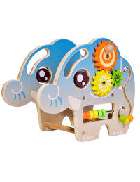 Wood bonfire with entertaining games - elephant