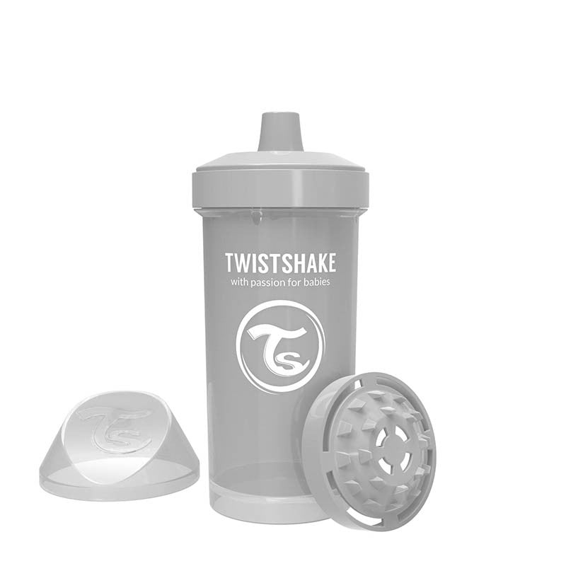 Children's cup with shaker Twistshake 360 ​​ml 12+ months gray