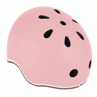 Globber Glowing Children's Bicycle and Scooter Helmet, 45-51cm, Pastel Pink