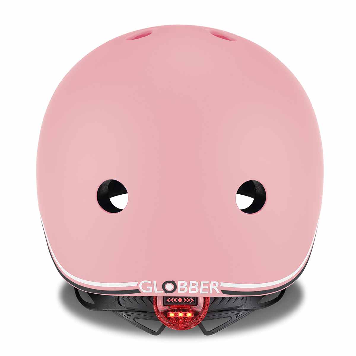 Globber Glowing Children's Bicycle and Scooter Helmet, 45-51cm, Pastel Pink