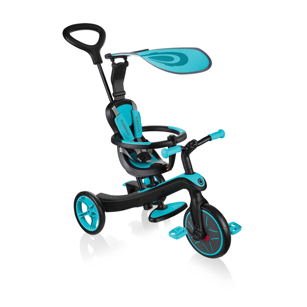 Детска триколка 4 в 1, Globber Trike Explorer синьо-зелена