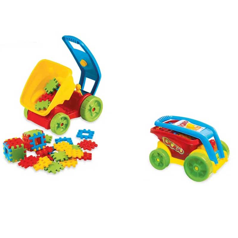 Children's truck "Gobo" with a set of waffle constructor