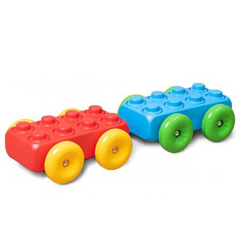 Children's constructor from "MAXI" building blocks with 2 carts 30 parts