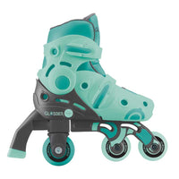 Children's roller skates GLOBBER 2 in 1, size 30-33 - mint