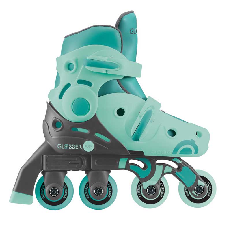 Children's roller skates GLOBBER 2 in 1, size 30-33 - mint