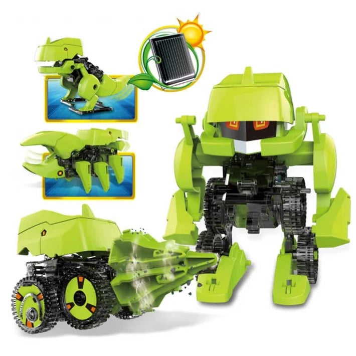 Children's solar robot - 4 in 1, Dinosaur