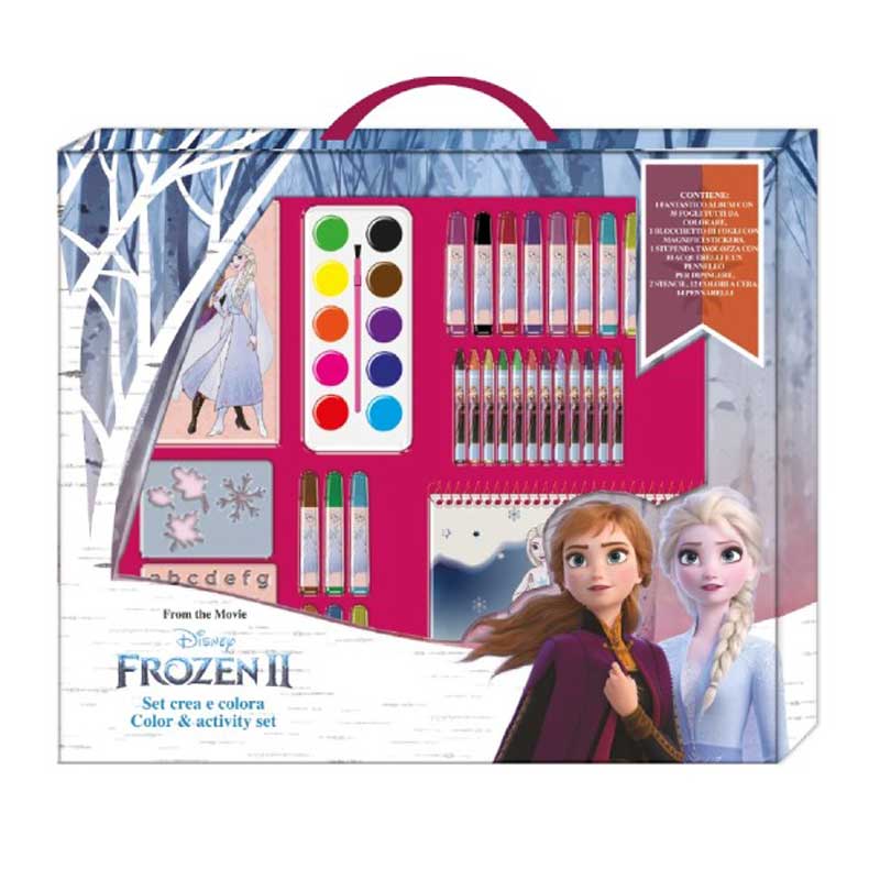 Children's briefcase "Frozen" with drawing accessories - 35 pieces