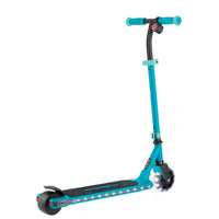 Electric scooter with light platform and wheels GLOBBER E-MOTION 6 - emerald green