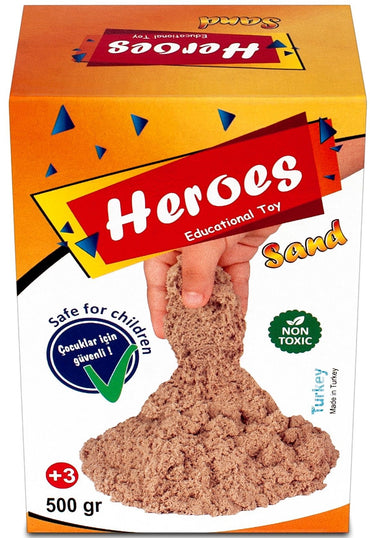 Кинетичен пясък в кyтия Heroes - Натурален цвят. 500 g