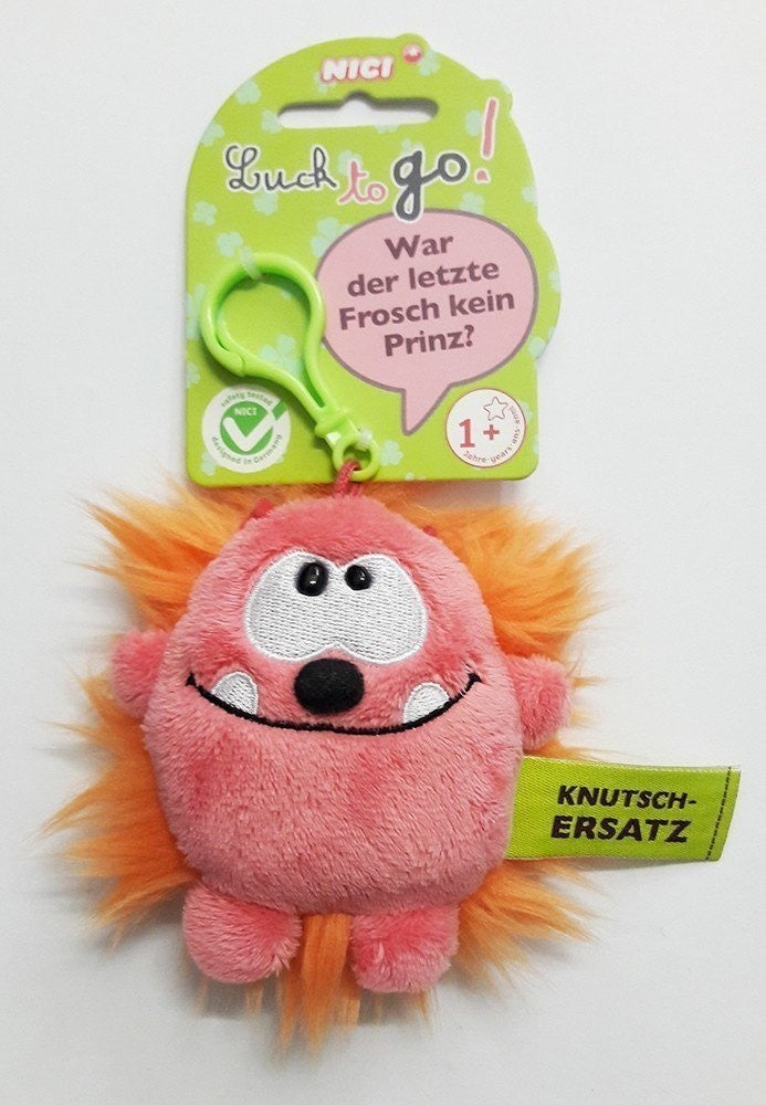 Keychain Goblin pink/orange 10 cm.