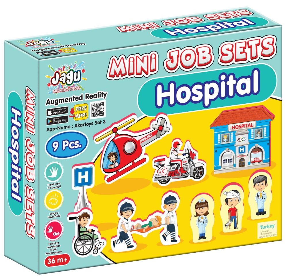 Set of talking toys - Hospital, 9 parts