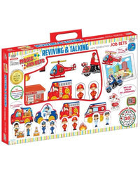 Set of talking toys - Fire station, 17 parts