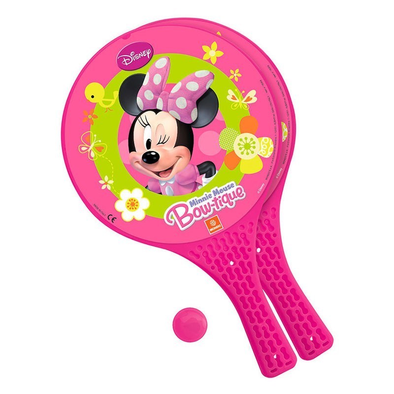 Set of 2 rackets and a ball for playing outside - Minnie Mouse