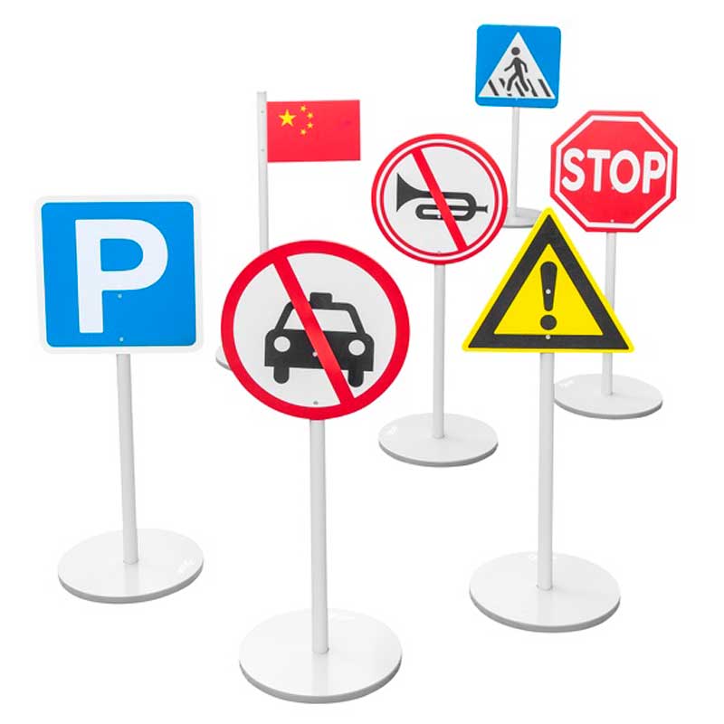 Set of road signs - 7 pieces