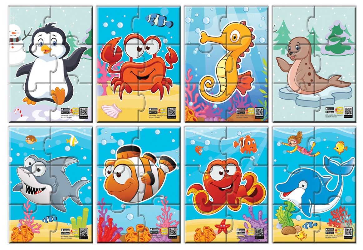 Educational Talking Puzzles - My First Puzzle Sea Animals 48 Pieces