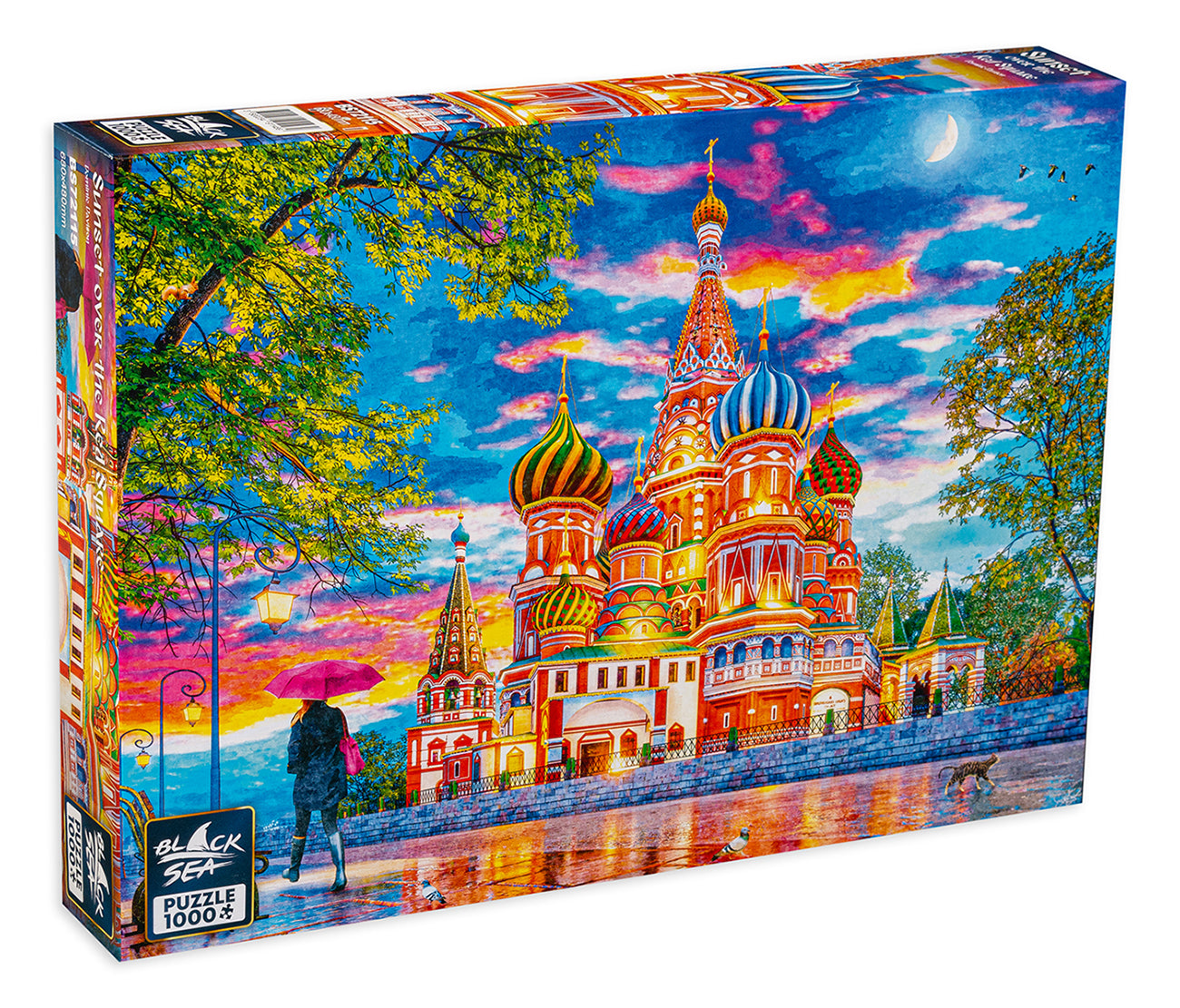 Black Sea 1000 piece puzzle - Sunset over Red Square by Dominic Davison