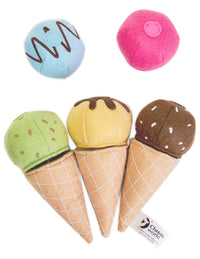 Textile ice creams for play