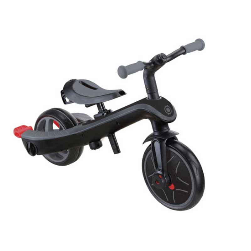 Триколка 4 в 1 GLOBBER EXPLORER TRIKE DELUXE PLAY със сенник в черен цвят