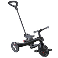 Триколка 4 в 1 GLOBBER EXPLORER TRIKE DELUXE PLAY със сенник в черен цвят