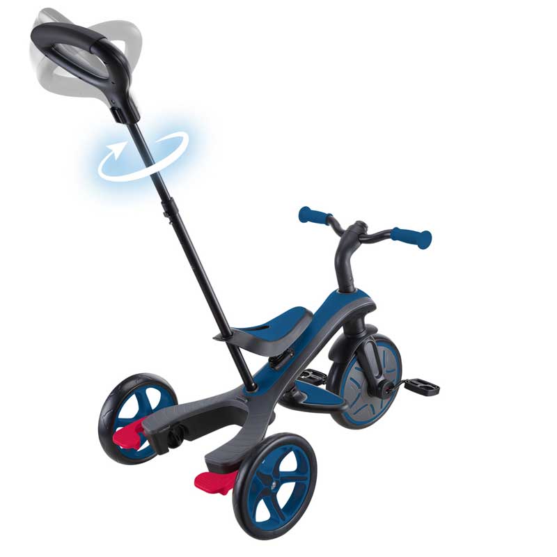 4 in 1 GLOBBER EXPLORER TRIKE with canopy in royal blue