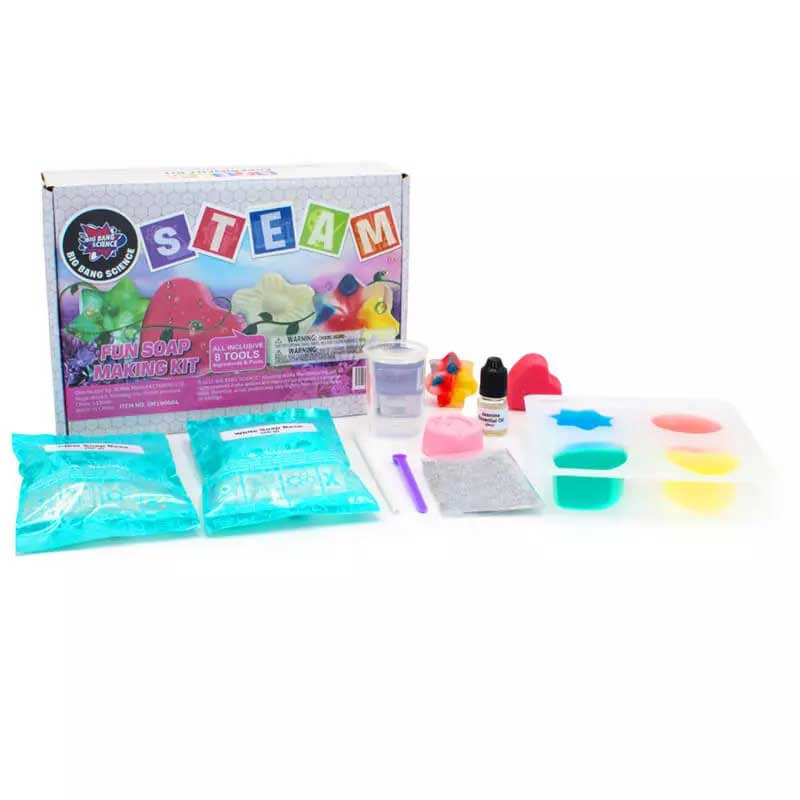 Fun children's set for colorful soap bars